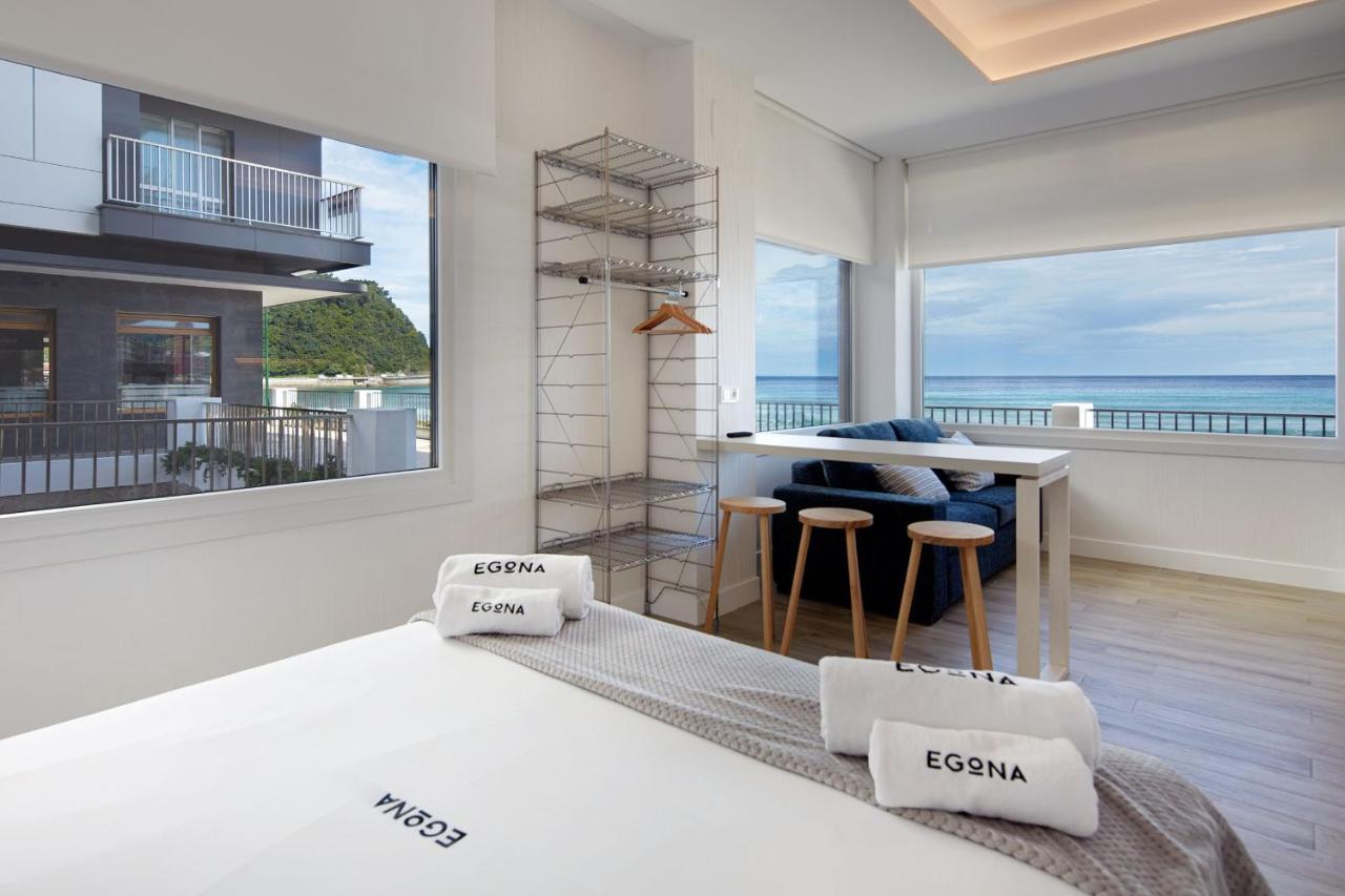 Apartamentos Egona Zarautz Sobre El Mar Zewnętrze zdjęcie